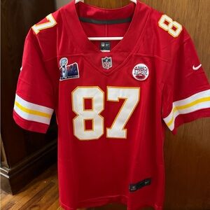 Nike Red and Yellow Women's Jersey